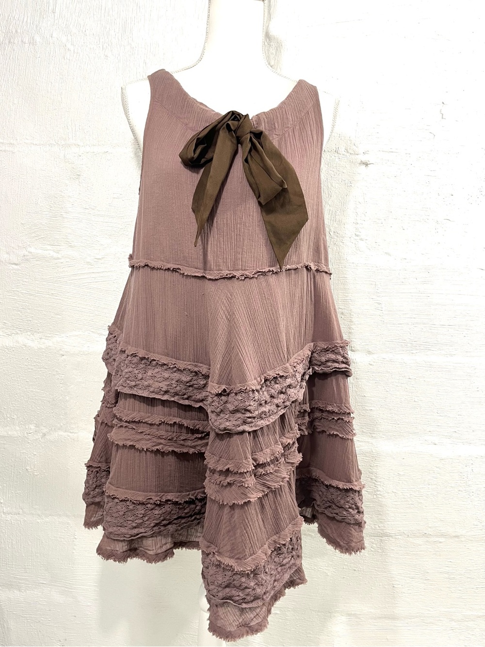 VINTAGE ANTHROPOLOGIE BRAND Y2K SLEEVELESS BABYDOLL DRESS